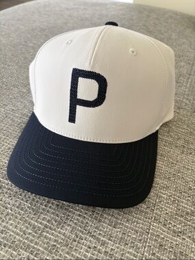 BMW White and Black Hat with Logo